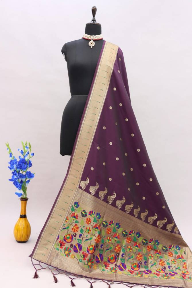 Psw Designer Jari Weaving Dupatta Wholesalers In Delhi
